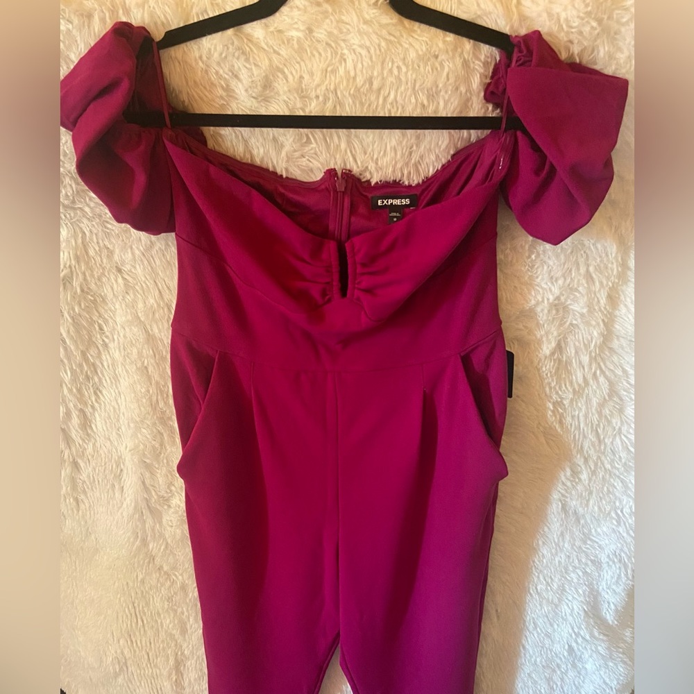 EXPRESS Off Shoulder Jumpsuit